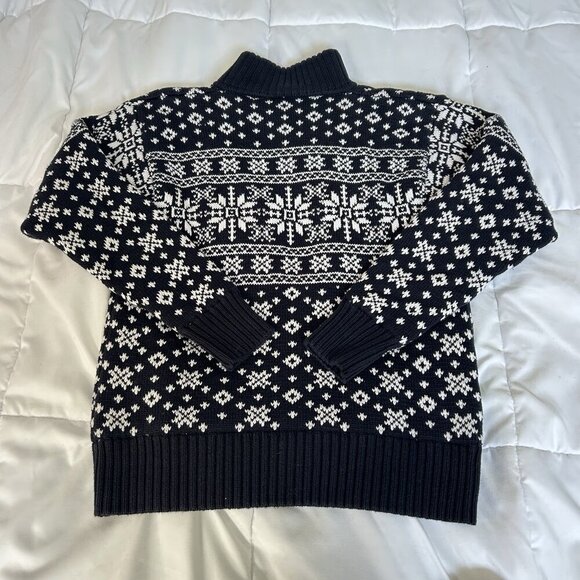 Blowfly Extreme 140/10 Crewneck Pullover Fair Isle Snowflake Sweater Vintage 90s - Picture 7 of 7